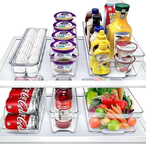 Sorbus Fridge Bins and Freezer Bins Refrigerator Organizer Stackable Food