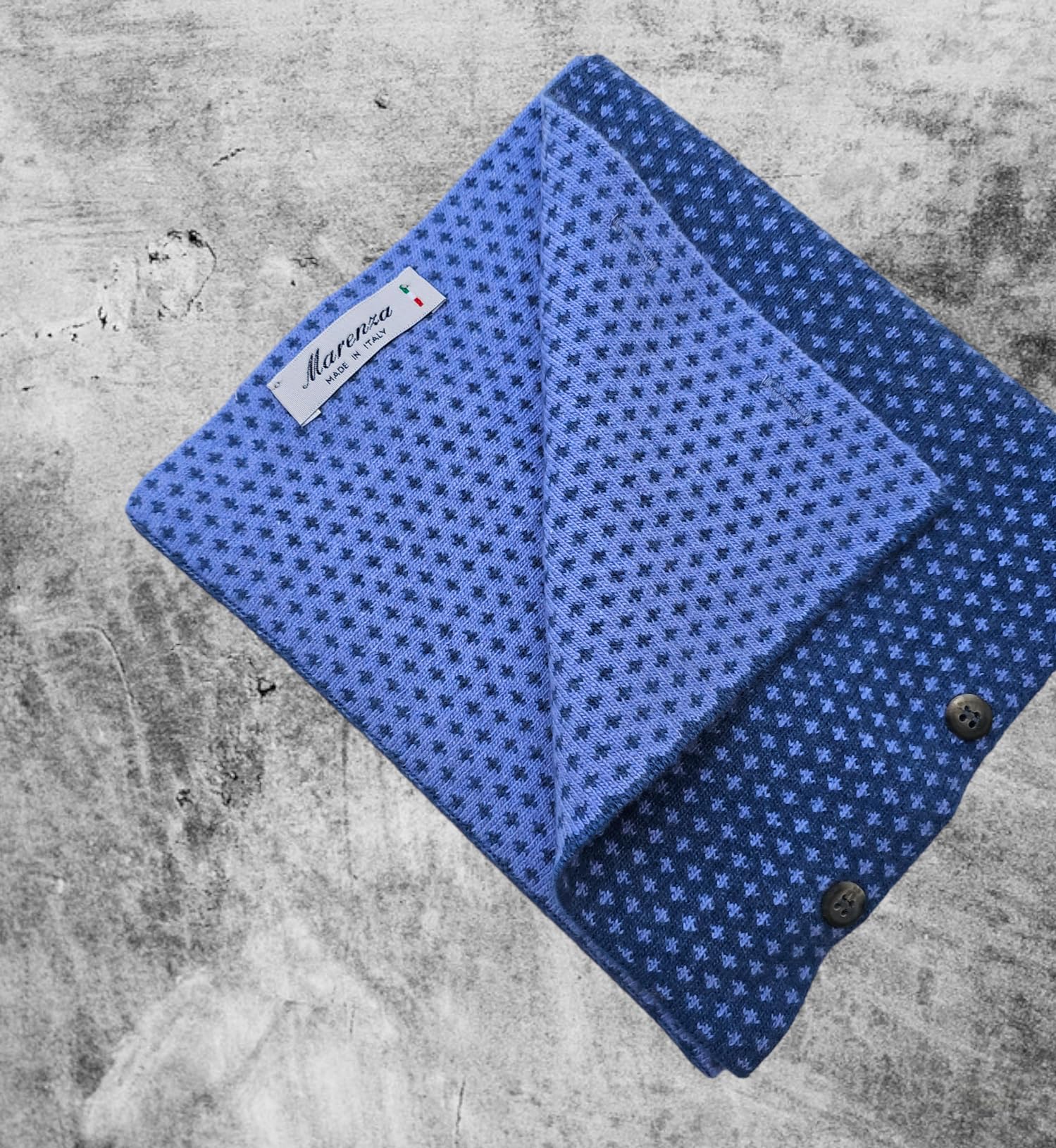 Bufanda de Hombre Mixta de Cachemira, Fabricada en Italia