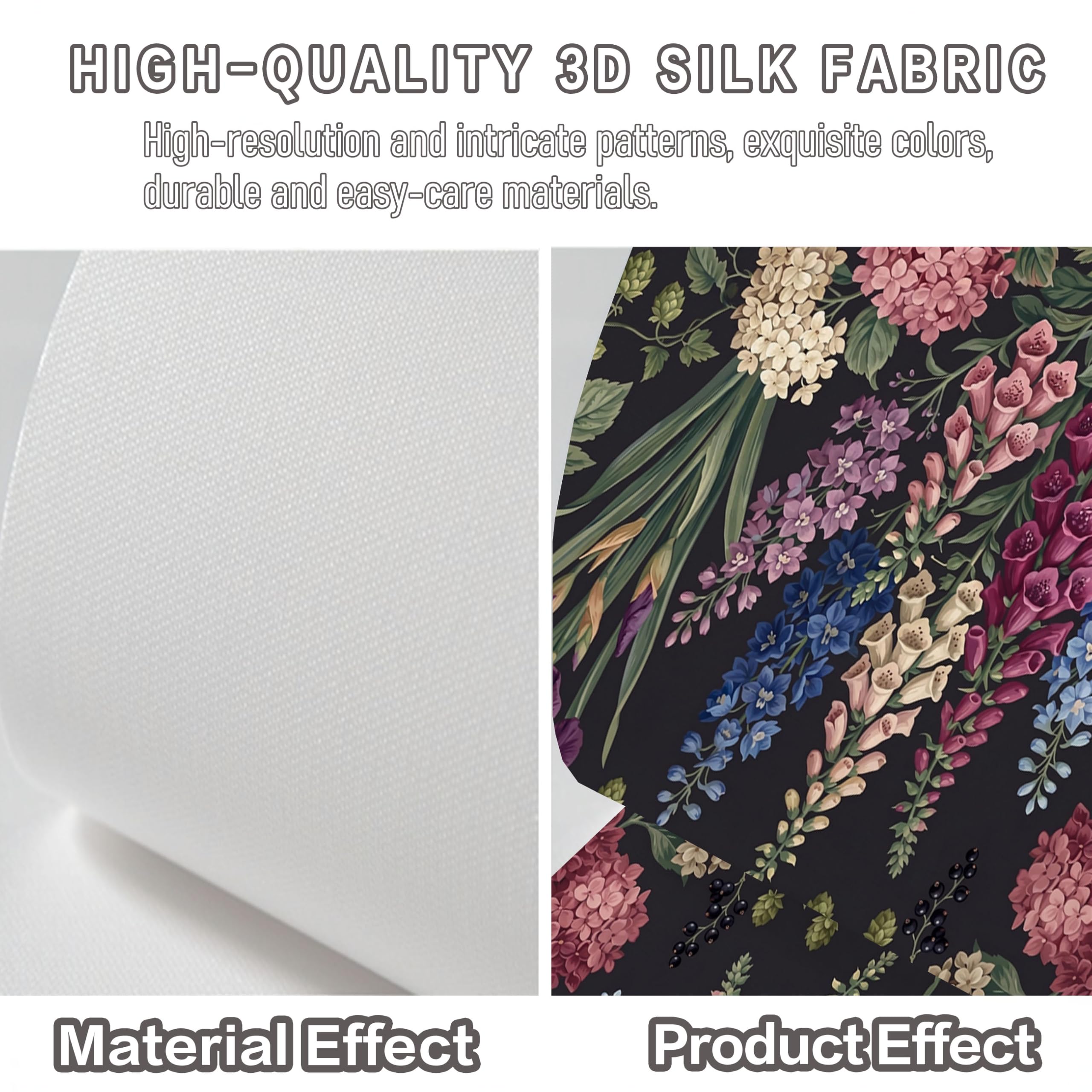 Papel Pintado 450Anx315Al cm Estampado Floral Retro Fotomurale 3D