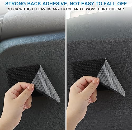 Miniatura 9 de Accmor Organizador universal de bolsillo lateral para automóvil, de piel sintética, 2 unidades, para teléfono celular, lentes de sol, accesorios