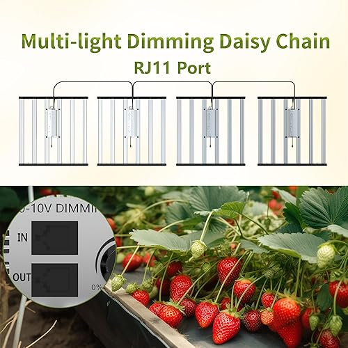 Miniatura 31 de Luces LED de cultivo FARMLITE para plantas de interior, espectro completo, luz de crecimiento de plantas, lámparas de cultivo colgantes de plantas