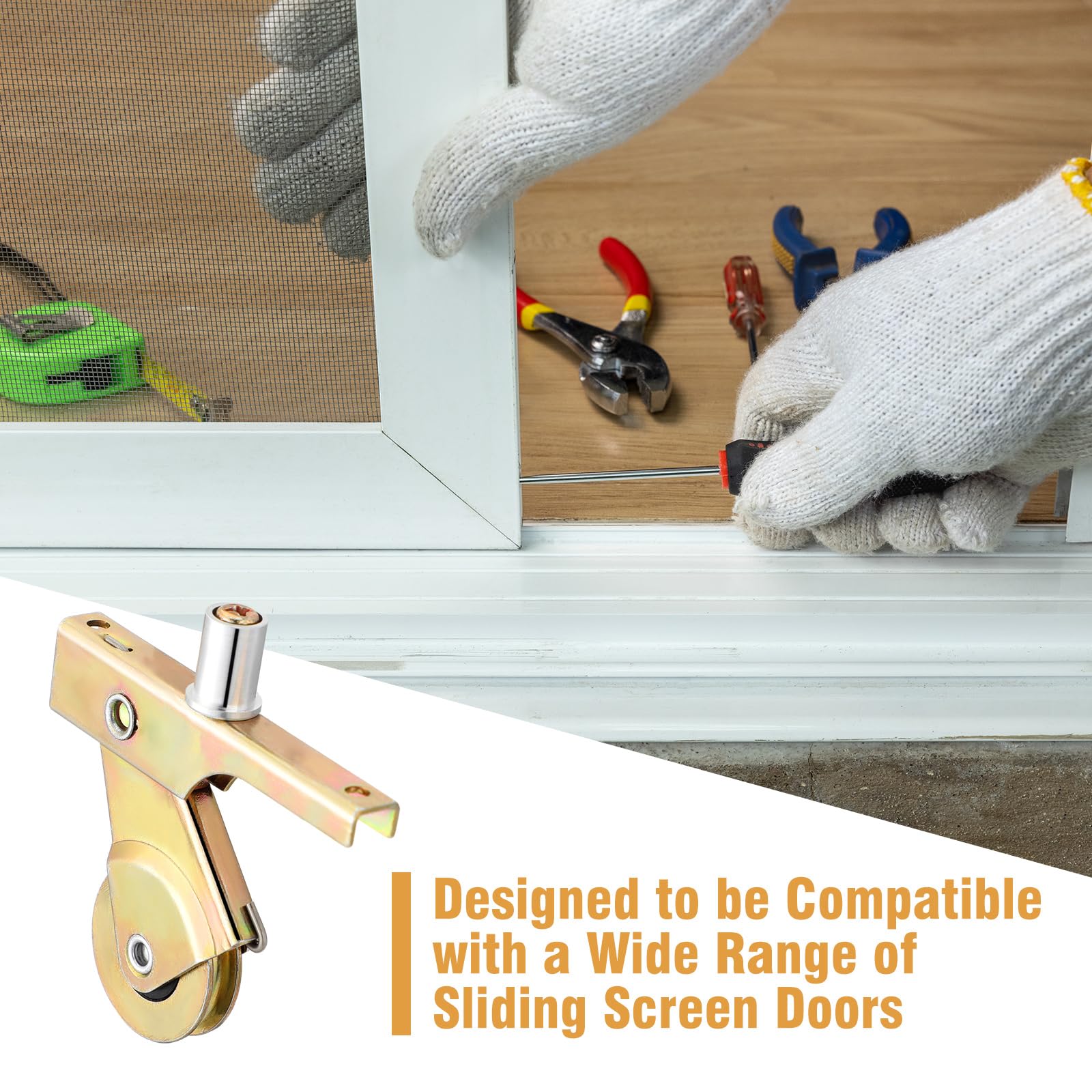 Heavy Duty Screen Door Rollers - Smooth Glide -6