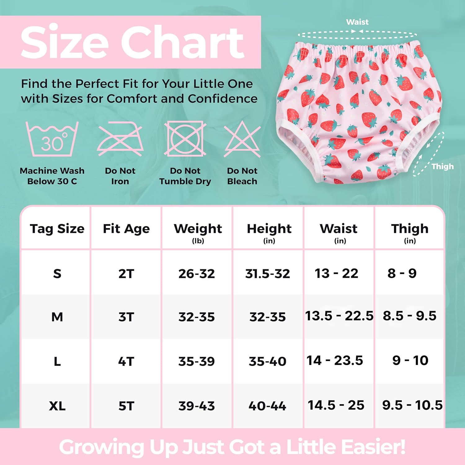 Waterproof Plastic Underwear for Potty Training, 6-Pack - Super-Soft Cloth Diaper Covers with Ultra-Thin TPU Inner Layer to Prevent Leaks - Reusable - Multicolor Prints - Image 5