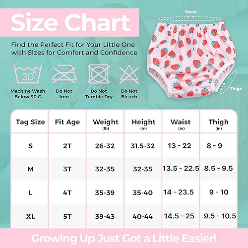 Miniatura 5 de Ropa interior de plástico impermeable para entrenamiento para ir al baño, paquete de 6  Fundas de pañales de tela súper suave con capa interior de