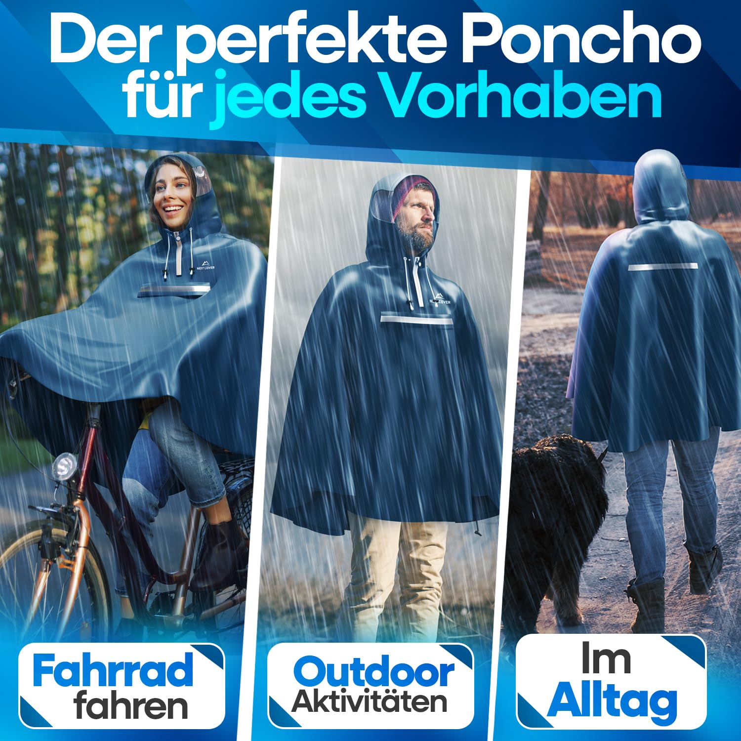 Nextcover Bicicletta Poncho antipioggia