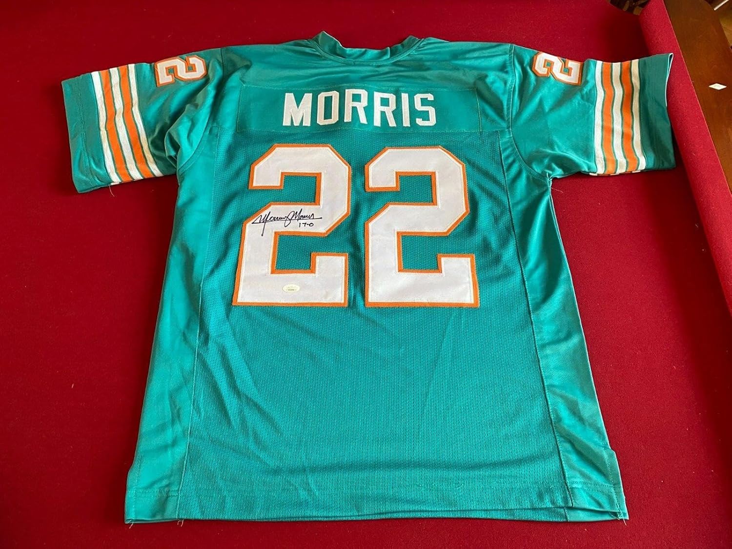Mercury Morris,"Autographed" (JSA) Inscribed "17-0" Jersey(Perfect Season) - Autographed NFL Jerseys