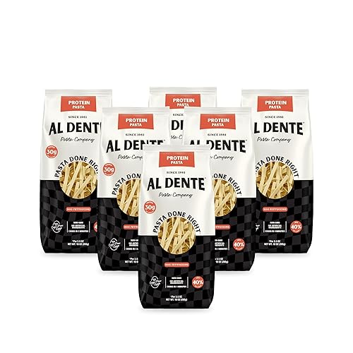 Miniatura 21 de Al Dente Pasta proteica de huevo Fettuccine – 1.06 oz de alto contenido en proteínas en porción de 3.5 onzas, baja en carbohidratos, alta fibra.