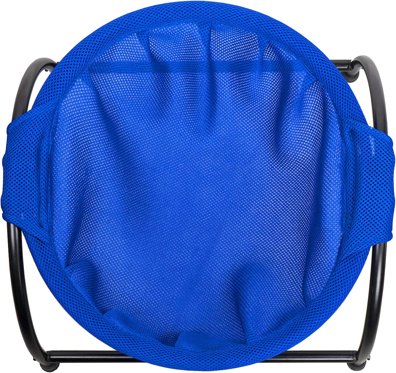 MeowWoof Cat Hammock Bed, Elevated Cat Stand, Washable Pet Sleep Supplies for Kitten Puppy (Blue Black)