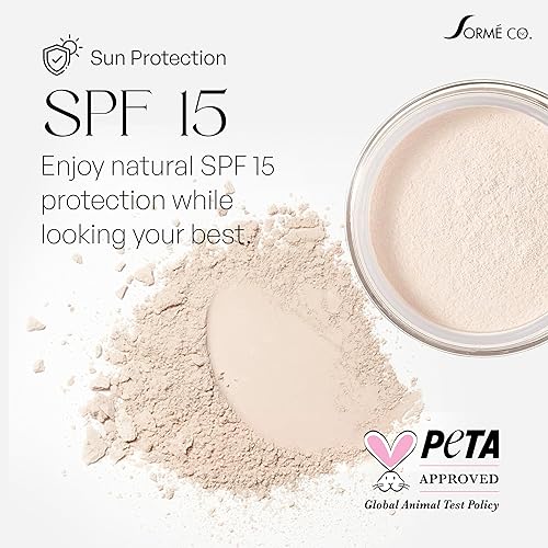Miniatura 6 de SORMÉ Micronized Mineral Secrets - Polvo suelto natural SPF15 reflejo de luz mate con control de aceite y seguro para pieles sensibles, fijador de