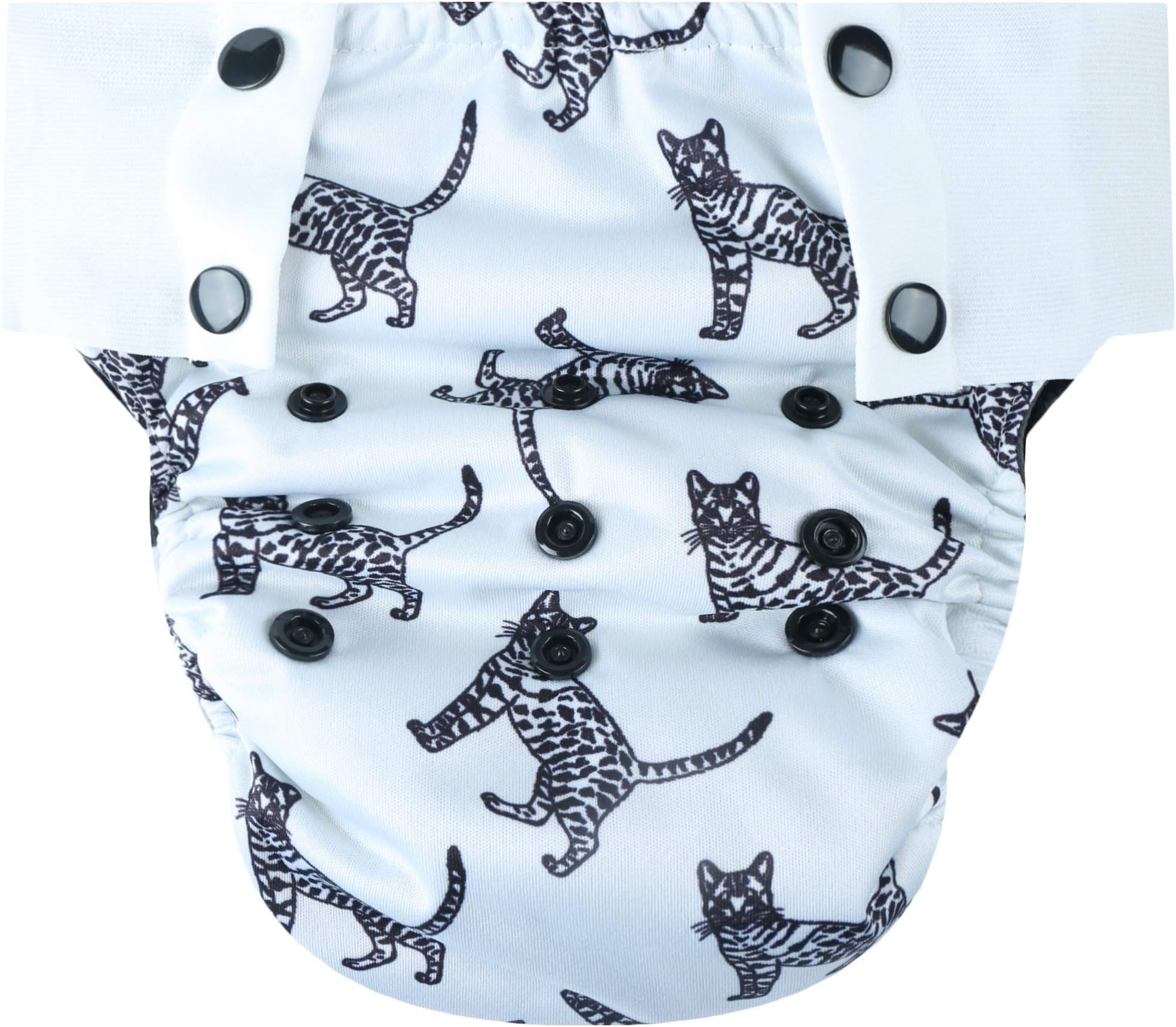 HappyEndings Big Kid Pull On Reusable Cloth Diapers/Training Pants Special Needs (Large, (Fits 45-65 Pounds), Cats)