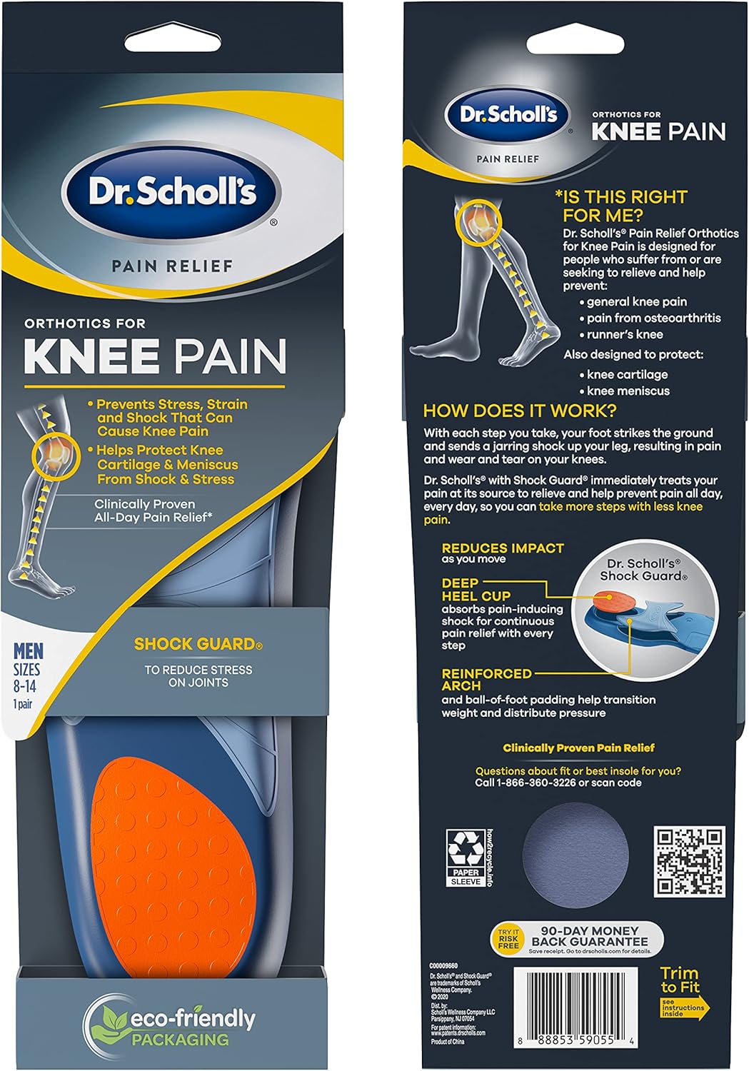 Dr scholl's knee pain insoles Clearance
