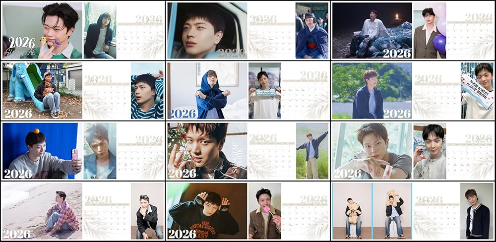 Amazon.co.jp: BTOB ソンジェ 日本仕様 2026年 卓上カレンダー A5