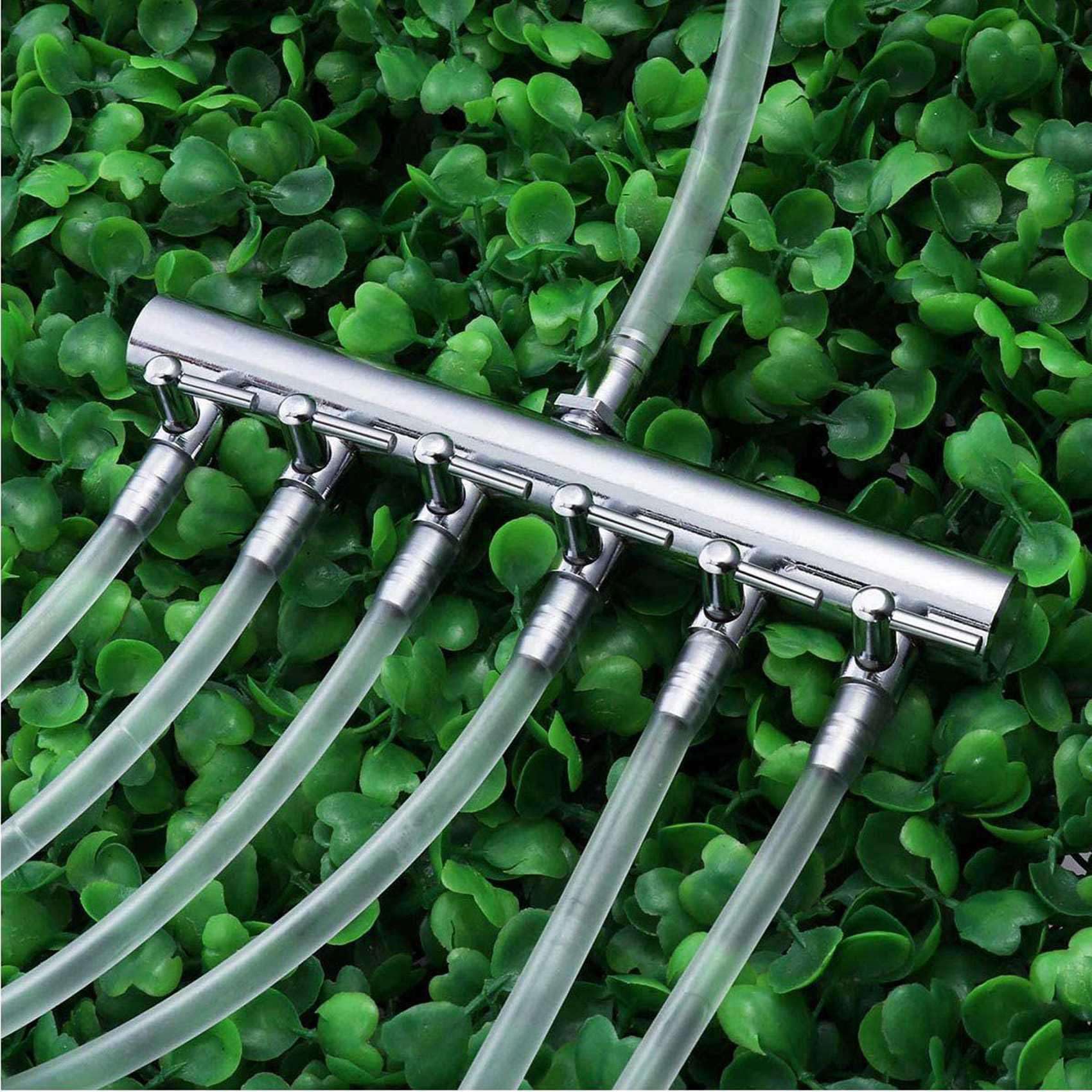 5X Aquarium Luft Fließen Verteiler Fisch Aquarium Luft Regel Ventil Sauerstoff Verteiler Fisch Aquarium Luft Pumpe Zubehör 6 Wege