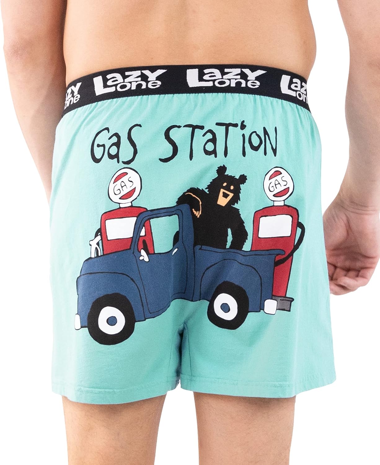 Lazy One Funny Animal Boxers, Novelty Boxer Shorts, Humorous Underwear, Gag Gifts for Men, Funny Bear Boxers - Image 2