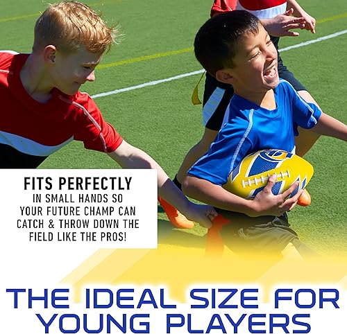 Miniatura 5 de Franklin Sports NFL - Balones de fútbol juveniles de goma para todos los equipos de la NFL, fútbol infantil de 8.5 pulgadas, balones de fútbol con
