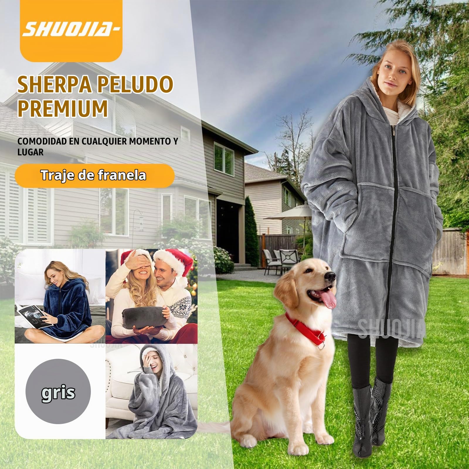 Sudadera Manta Mujer - Sudadera con Capucha Manta Hombres Y Mujeres Talla Grande Sherpa de Gran Jerse De Televisión tamaño Caliente y Esponjoso Invierno Hoodie De Manga
