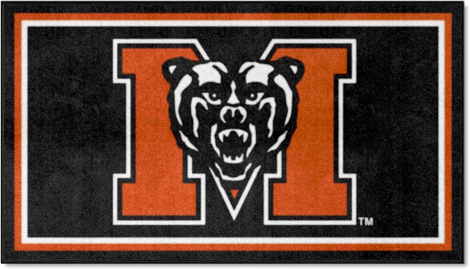 FANMATS 26963 NCAA Mercer Bears 3ft. x 5ft. Plush Area Rug | Sports Fan Area Rug, Home Decor Rug and Tailgating Mat