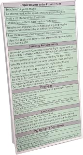 Student Pilot Oral Exam Guide – Foldable FAA PPL Checkride Prep | Weather, Navigation, Airspace, Runway Markings & VFR Essentials | Laminated Cheat Sheet for Flight Training