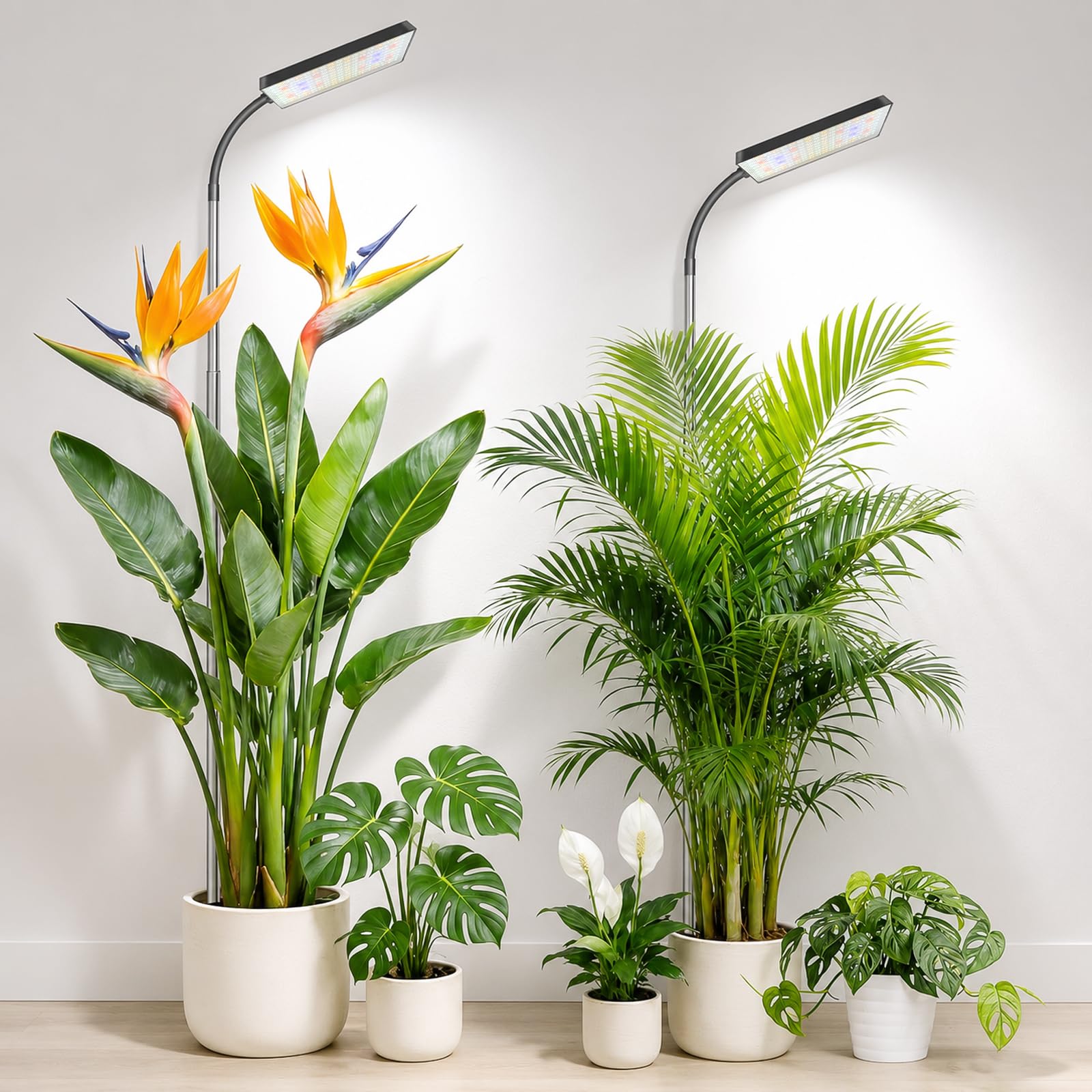 Pflanzenlampe LED, 153LEDs Grow Lampe für Zimmerpflanzen 2er Pack