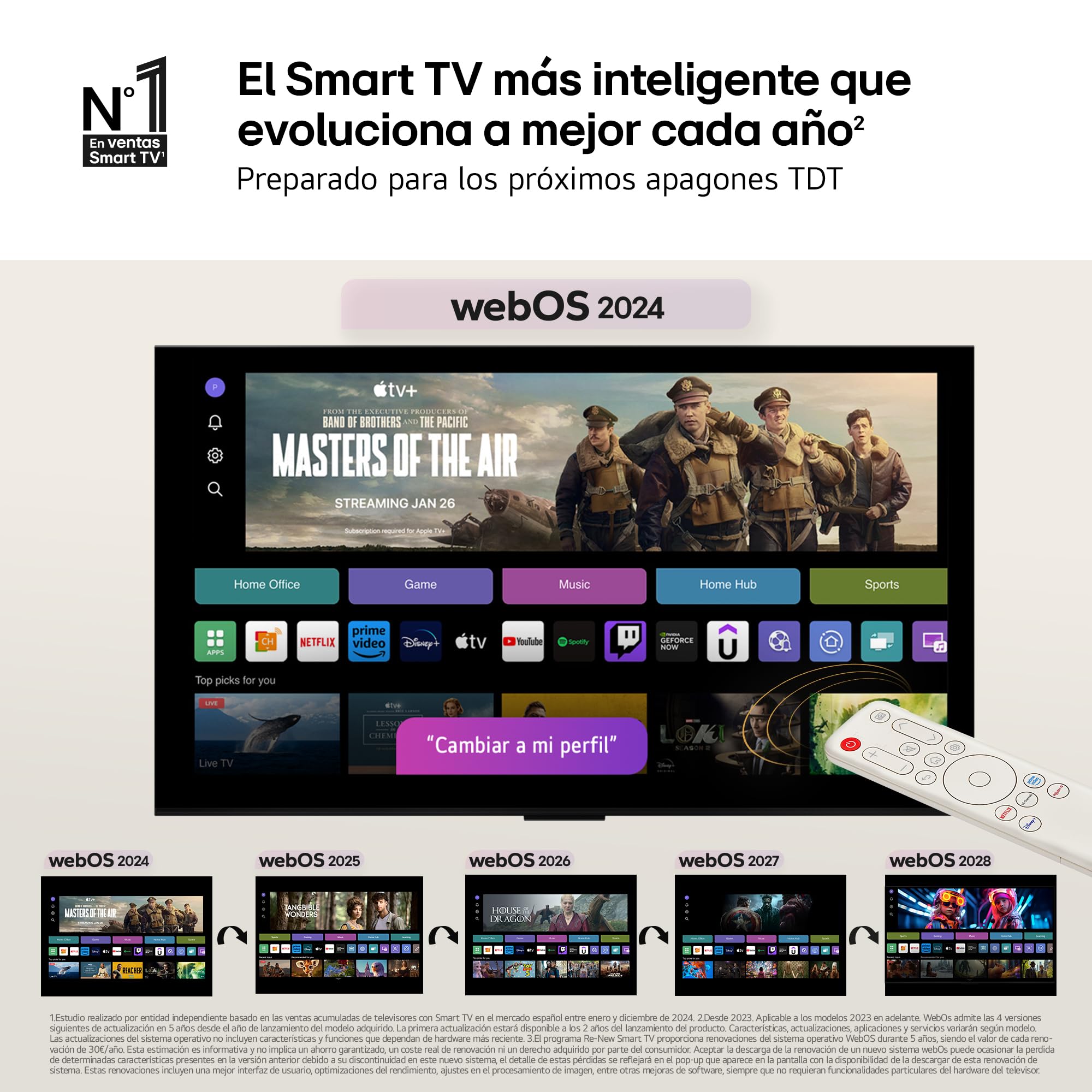 LG 27LX6TDGA - Smart Monitor StanbyMe 2, 27" QHD táctil, Smart TV Portátil, 2025, webOS 24 con IA, Dolby Vision y Dolby Atmos, 4h Batería, Peana con Ruedas, Portal Gaming, Beige — view 8