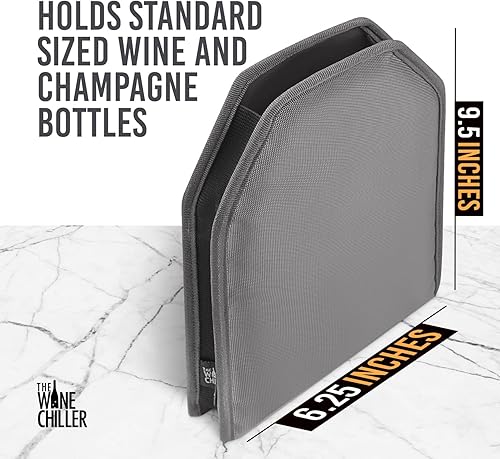 Miniatura 9 de The Wine Chiller Wine Cooler Manga, Alta Calidad Solid Gel Wine Sleeve, Rojo