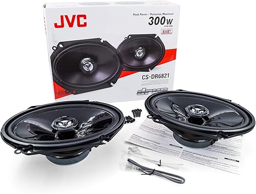 Miniatura 6 de JVC Altavoces coaxiales de montaje superficial móvil CS-DR6821 drvn Serie DR (6" x 8", 300 vatios máximo, 2 vías)