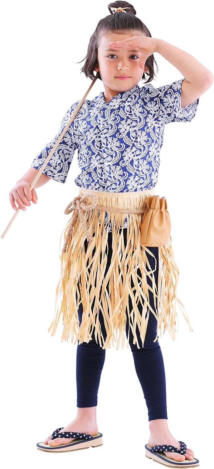 和風 コスプレ衣装 浦島太郎くん コスチューム キッズ4 7歳目安 身長100cm