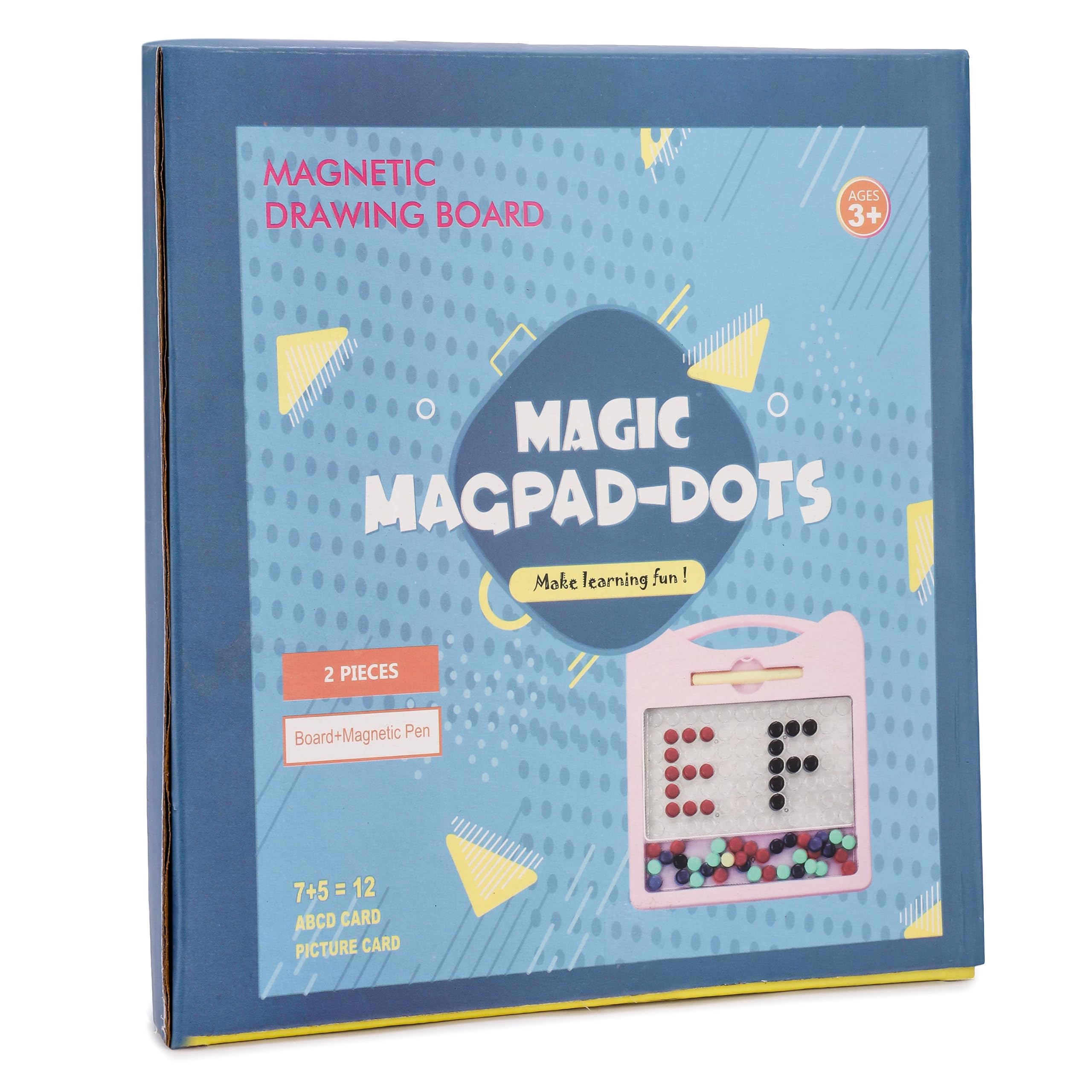 Magnetic Drawing Board for Toddlers - Blue -6