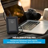 G-DRIVE ArmorATD 5TB, portable rugged external hard drive, HDD up to 130 MB/s, USB-C (5Gbps), USB 3.2 Gen 1, Thunderbolt 3 - 6
