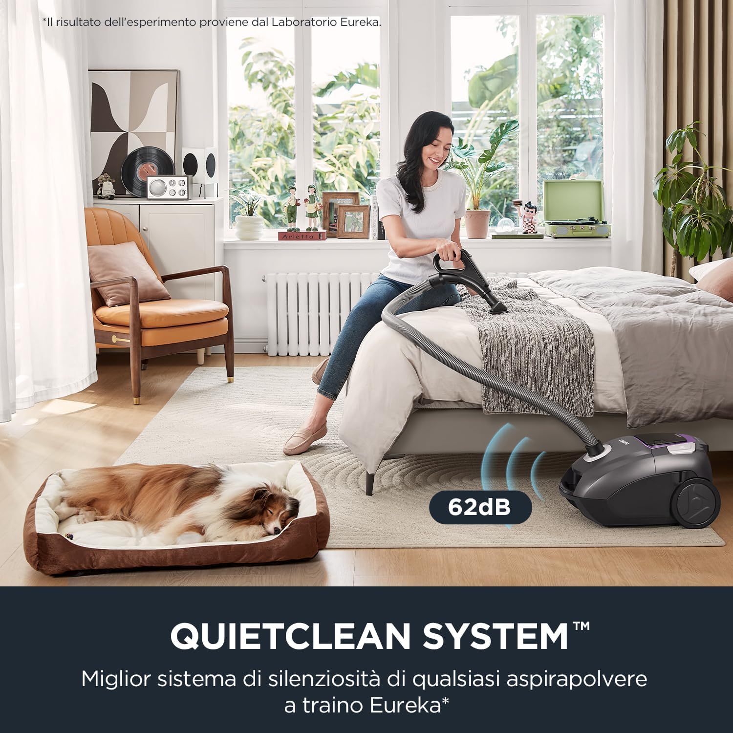 EUREKA NEN300 Bag Vacuum Cleaner Ultra Silent 62 dB(A) - Dettaglio