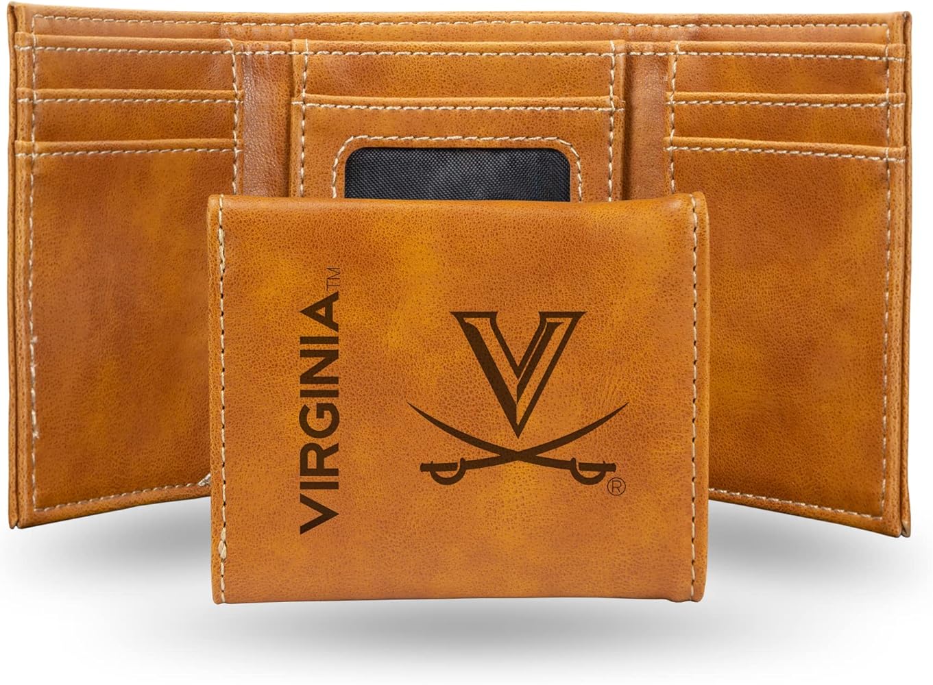 Portefeuille Trifold Cuir Véritable – BOURGOGNE – Fait Main USA