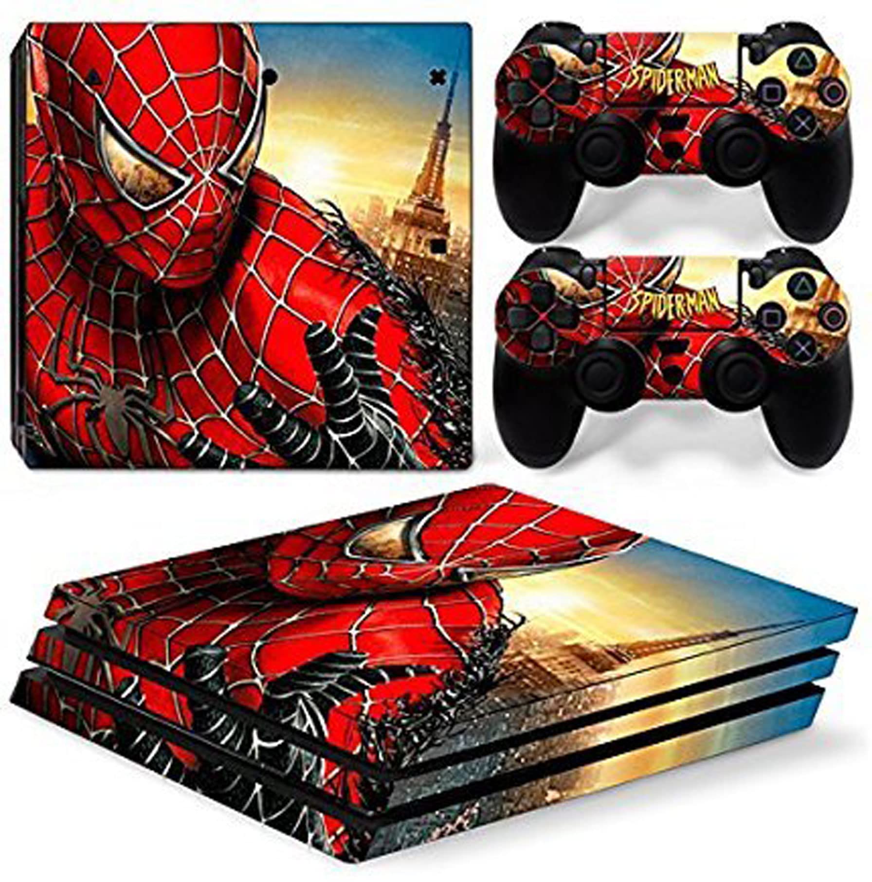 Elton Spider-Man Theme 3M Skin Sticker Cover for PS4 Pro Console and Controllers [video game] (B0786JNH6R) Amazon Price History, Amazon Price Tracker
