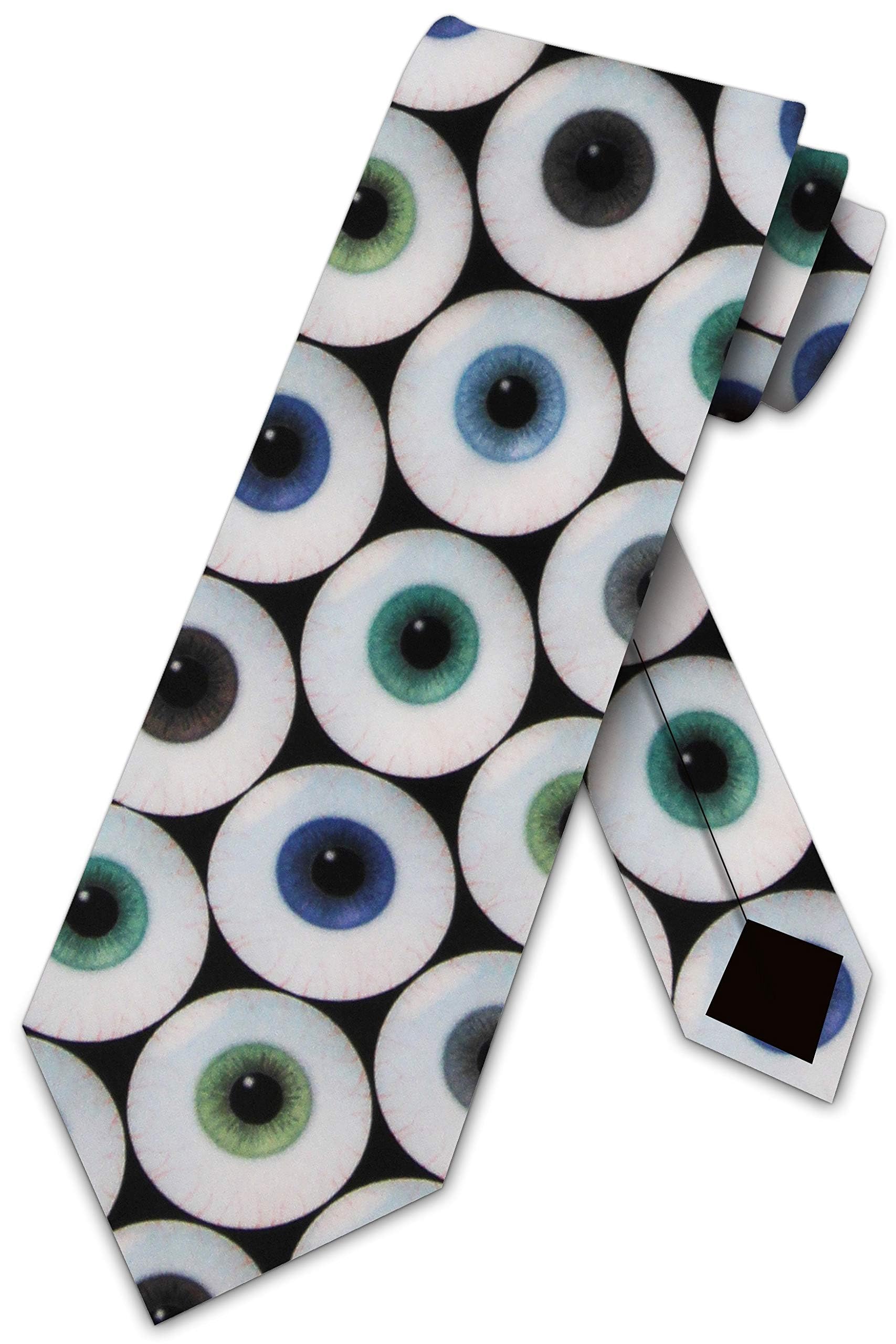 Bhhjkk Unisex As Pic Eyeballs Ties Eye Neckties Optometrist Tie Mens Neck Tie