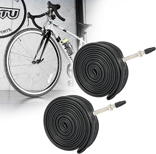 RUTU 700 x 23-25C, 28-32C, 35-43C, 38-45C, tubo interior de bicicleta de carretera con válvula Presta de 2.362 in, tubo interior de butilo pesado de