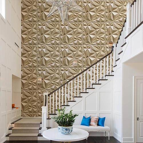 Miniatura 5 de STICKGOO Paneles de pared 3D para decoración de paredes interiores, paneles de madera sintética de roble natural para pared, paneles de pared con