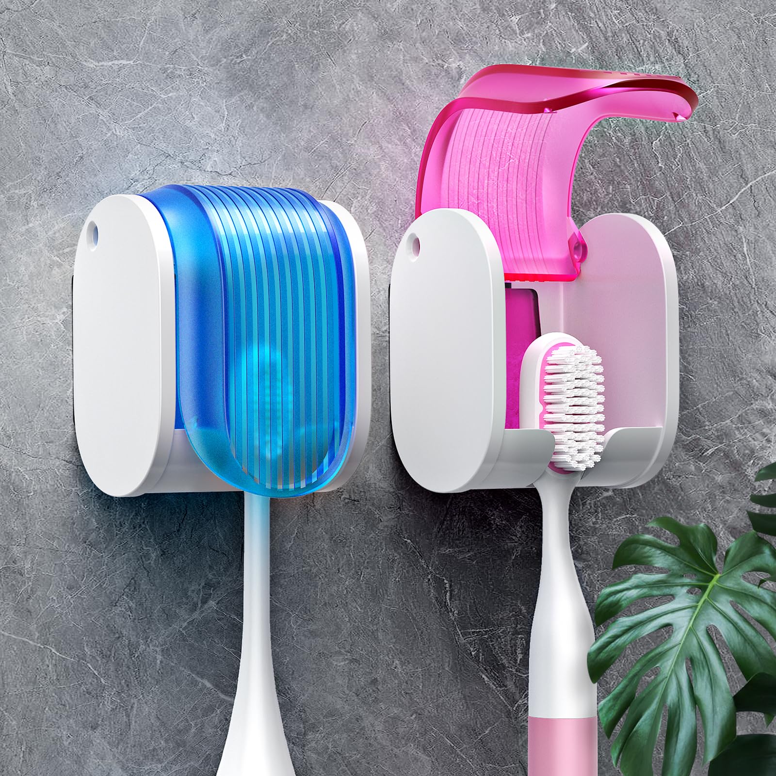 Toothbrush Holders for Bathrooms【Upgrade Single Slot Design】