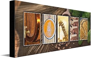 Personal-Prints Craft Brewing or BEER Personalized Name Art Décor Gift | Customized Name Art Present for a Beer Enthusiast or Brewmaster (10"x30" Stretched Canvas)