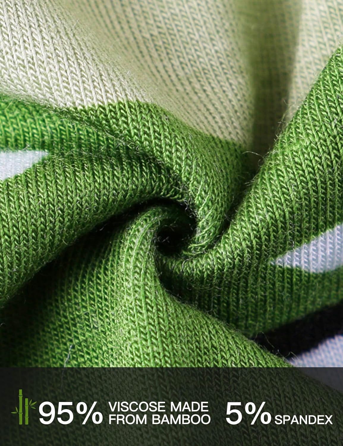 youlehe Men's Underwear Soft Bamboo Viscose Boxer Briefs Stretch Trunks Pack - Image 5