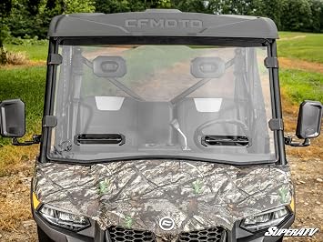 SuperATV Vented Full Windshield compatible with CFMOTO UForce 600/800