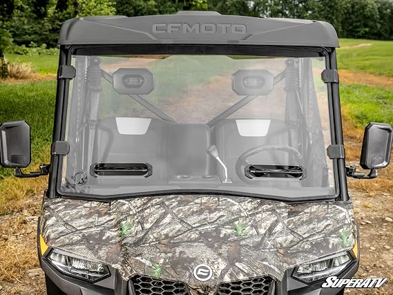 SuperATV Vented Full Windshield compatible with CFMOTO UForce 600/800