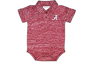 Alabama Onesies Baby Boy Space Dye Short Sleeve Golf Polo Bodysuit
