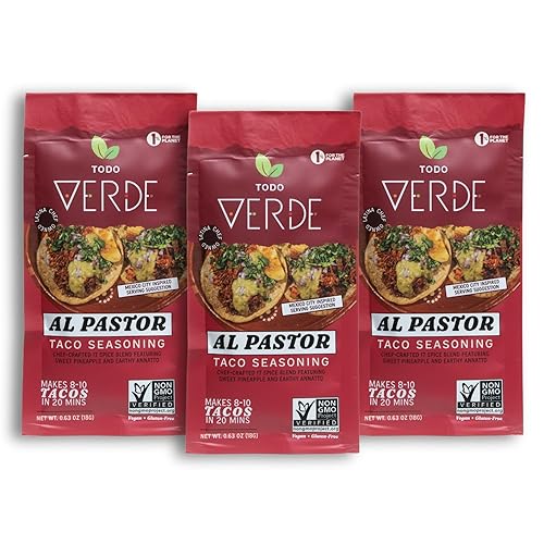 Todo Verde Paquetes de condimentos, sabores premium, curados por chef, dulces, ahumados y picantes, sin ingredientes artificiales, veganos y sin