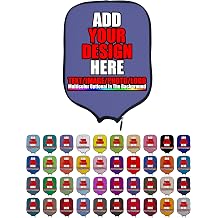 DUNHUANG Custom Pickleballs Paddles Cover Customized Padded Pickleballs Protection Personalized Cover Paddles Case Rackets Cover Holder Sleeve Case Protector, Fits Most Paddles, Rackets