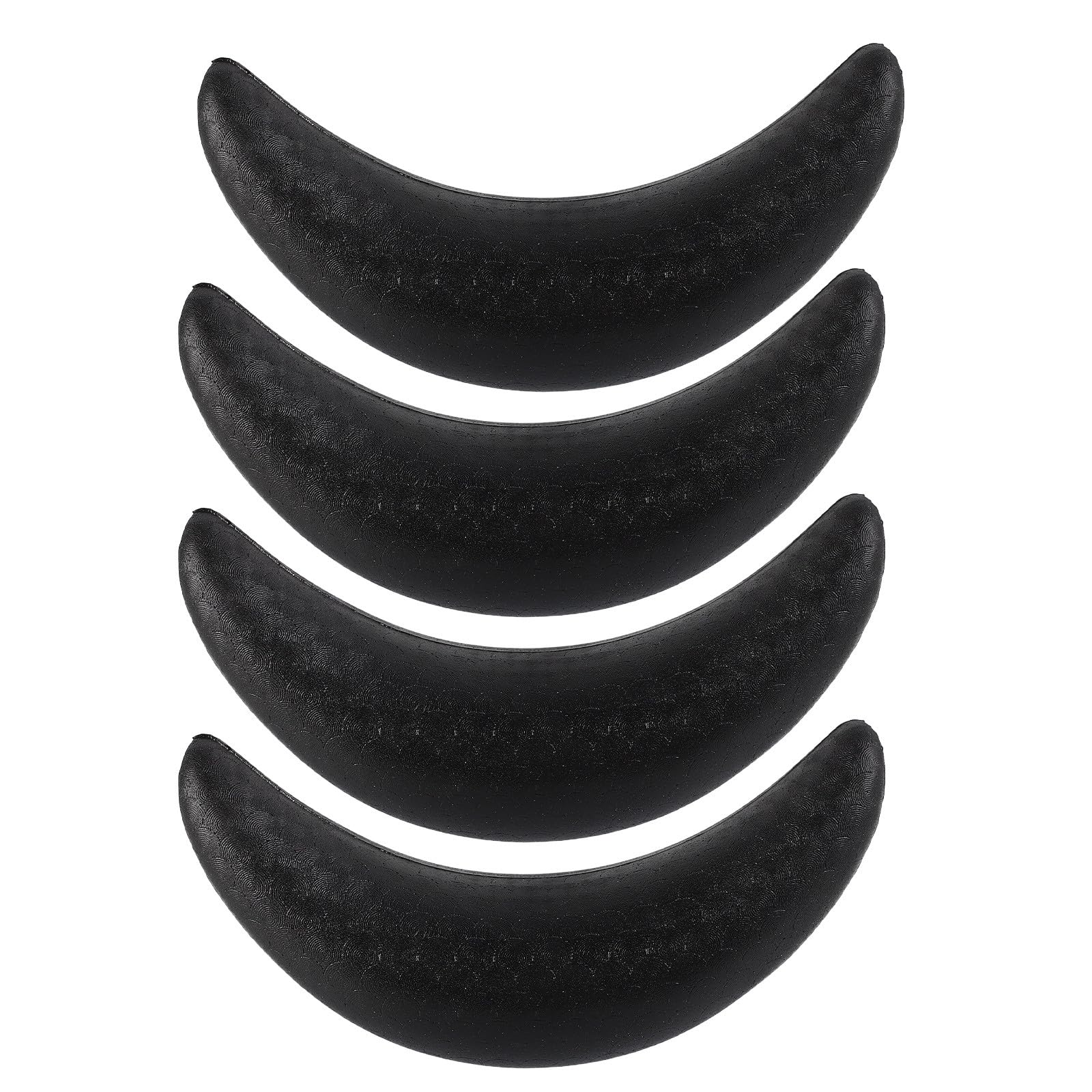 4 Cojines Cervicales Negros de Goma para Lavabo de Champú en Salón de Belleza, Almohada E Higiénica para Soporte de Cuello y Cabeza