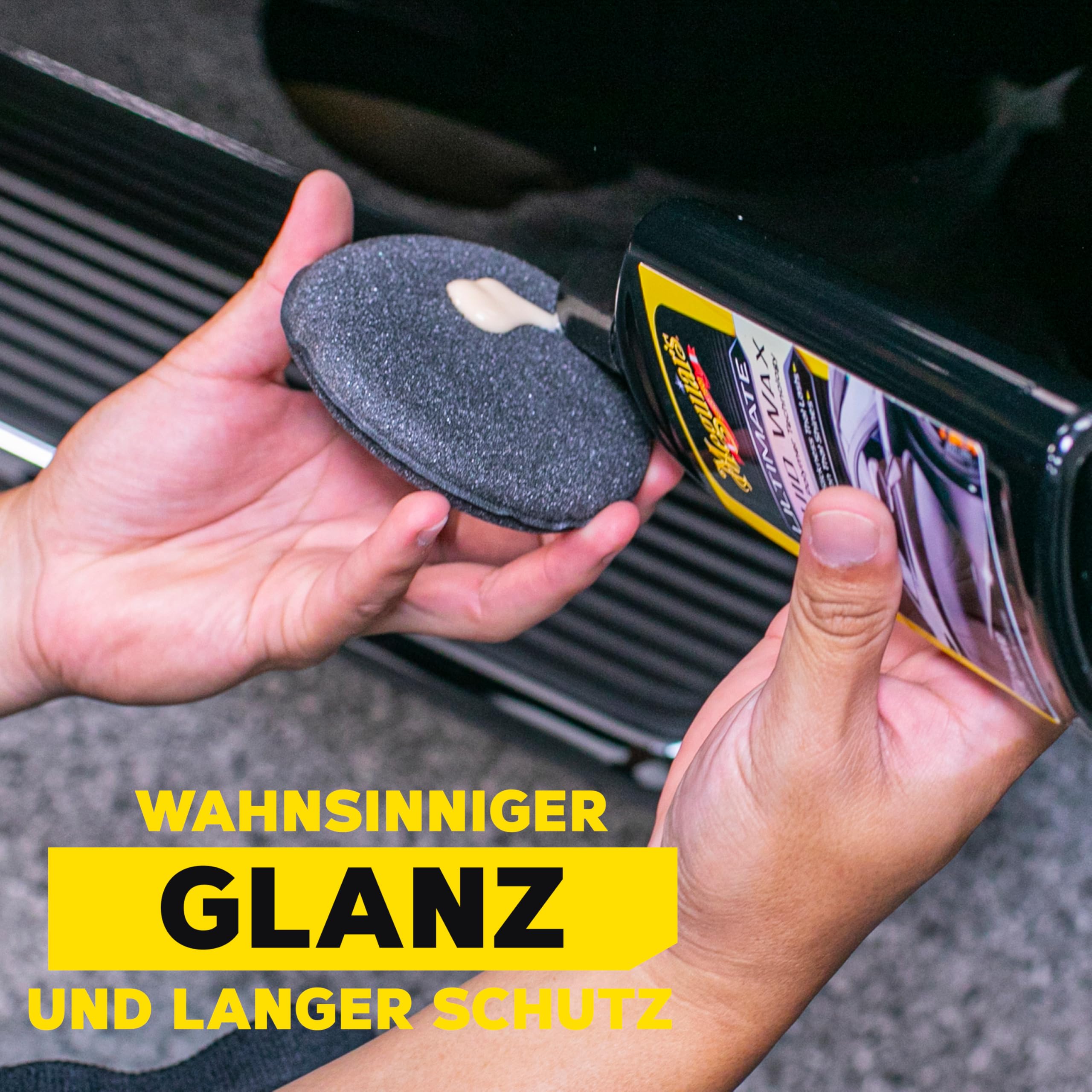 Meguiar's Ultimate Liquid Wax Flüssigwachs - Emulsion - Thinfilm-Technologie, Wachs mit Wasserabperleffekt, lange Standzeit, extra Glanz, 473ml, G210516EU