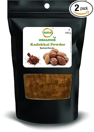 DIETS ORGANICS Kadukkai Powder -100 G (2) / Haritaki Powder/Terminalia Chebula Powder -100Gms
