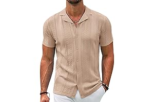 Men's Textured Knit Shirts