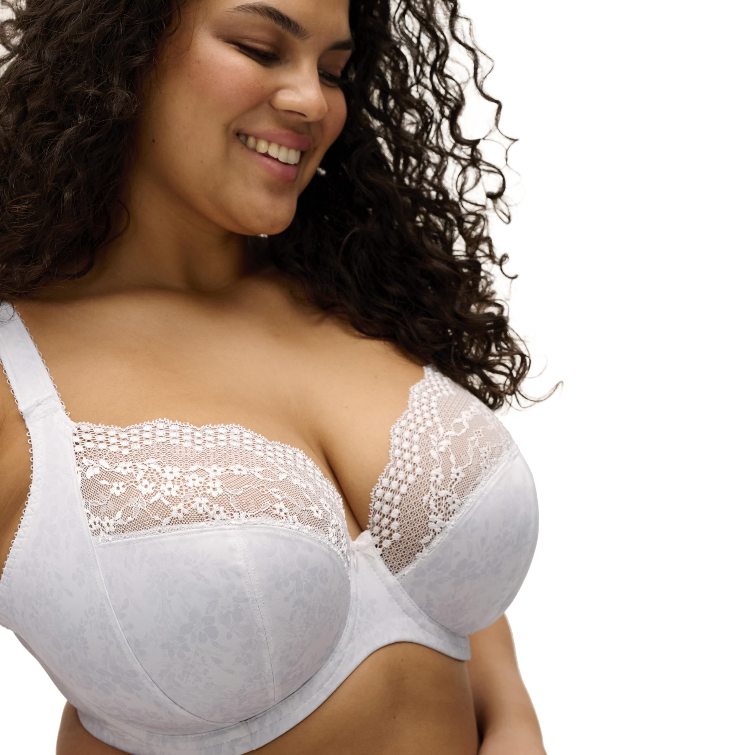 Elomi Lucie - Sujetador Elástico con Escote de Encaje Sujetador Plunge Mujer