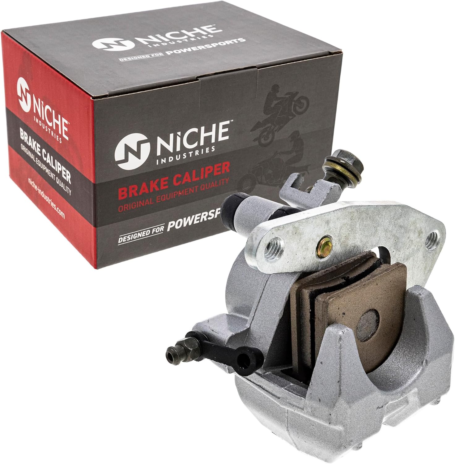 NICHE Front Left Right Brake Caliper Pad Set Pair for 1987-2014 Yamaha Grizzly Raptor 5LP-2580U-00-00 3GD-2580U-01-00