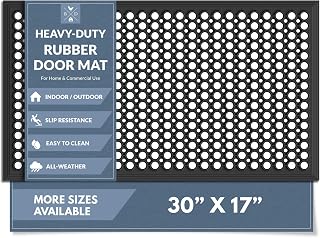 Barnyard Designs Heavy Duty Rubber Drainage Door Mat